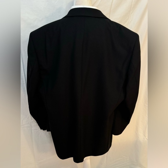 Three Piece Mens Tuxedo with Black Blazer and Trousers - Picture 6 of 17